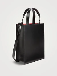 Mini Double Gancini Leather Tote Bag