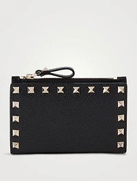 Rockstud Leather Bifold Wallet