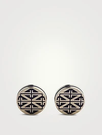 Oval Enamel Cufflinks