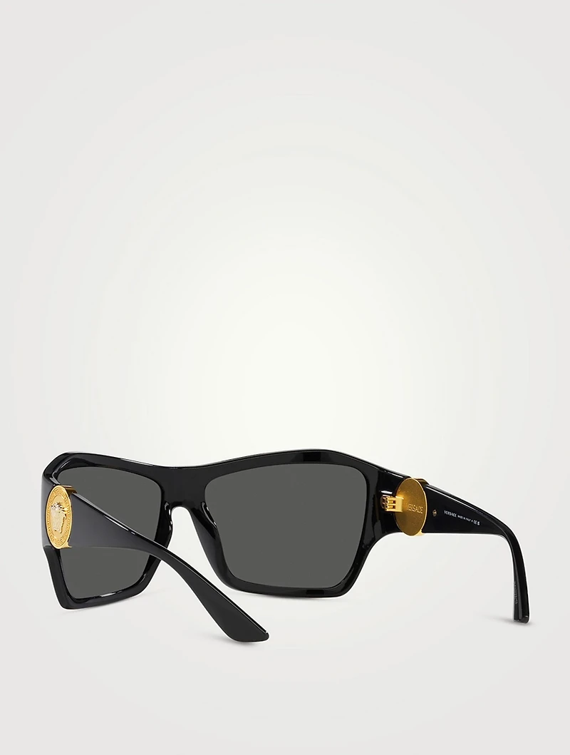Medusa Squared Shield Sunglasses