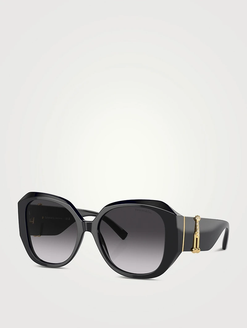 HardWear Geometric Sunglasses With Crystals