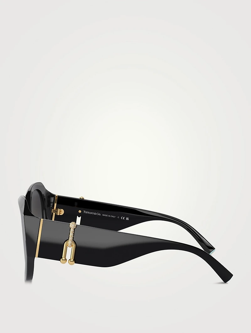 HardWear Geometric Sunglasses With Crystals
