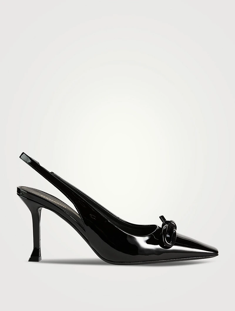 Patent Leather Slingback Pumps