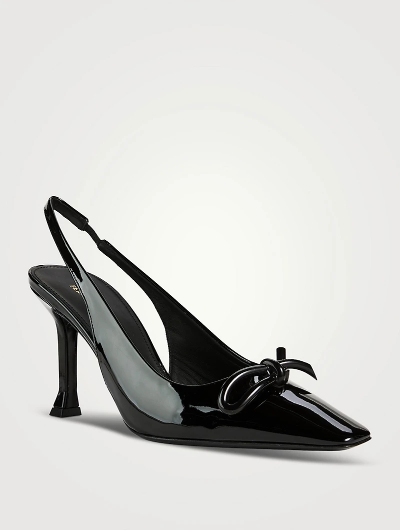 Patent Leather Slingback Pumps