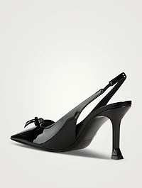 Patent Leather Slingback Pumps