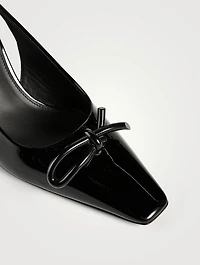 Patent Leather Slingback Pumps