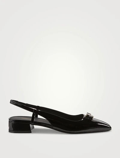 Patent Leather Slingback Pumps