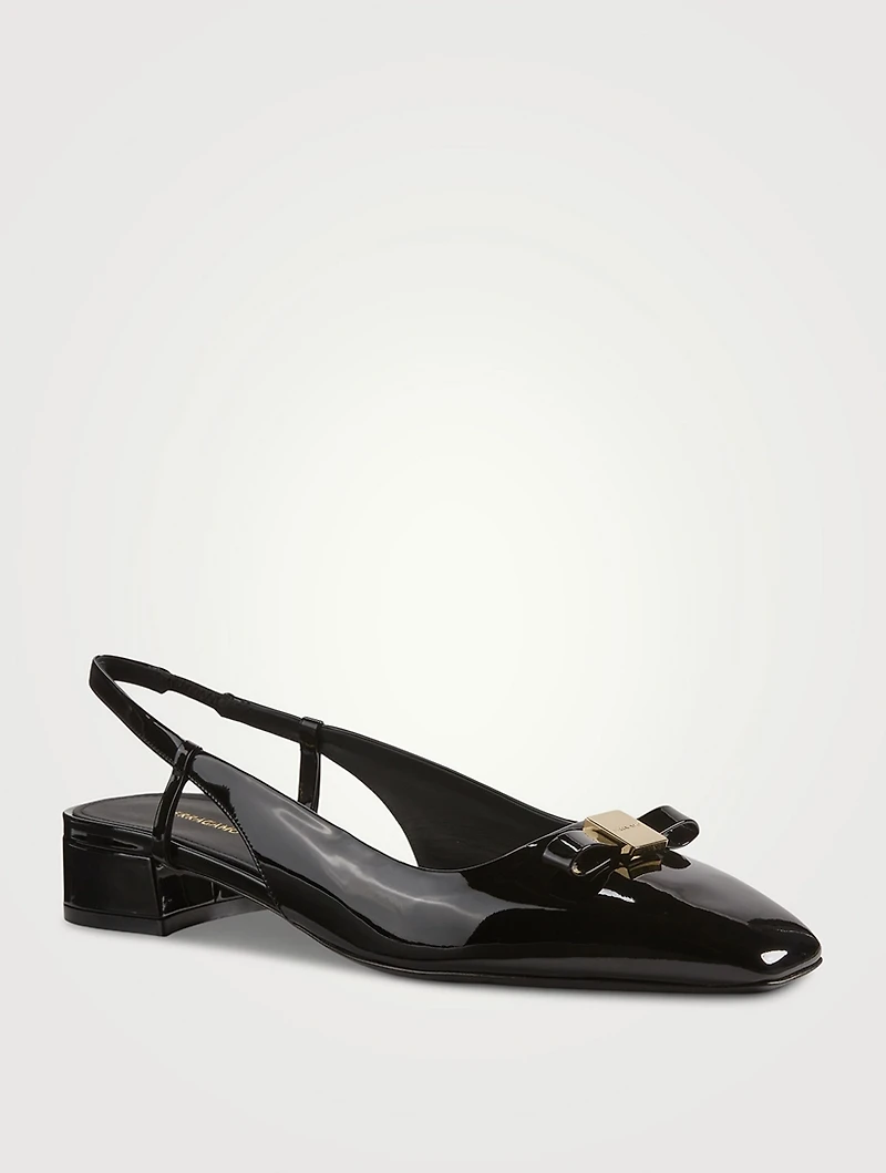 Patent Leather Slingback Pumps