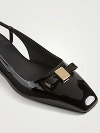 Patent Leather Slingback Pumps