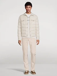 Silk And Cashmere Quilted Shirt Jacket