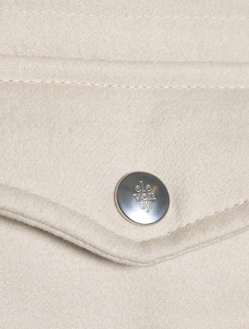 Silk And Cashmere Quilted Shirt Jacket