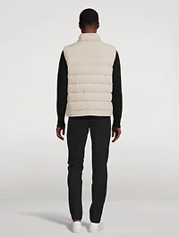 Linen-Blend Down Vest