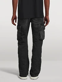 Relaxed Straight-Leg Cargo Jeans