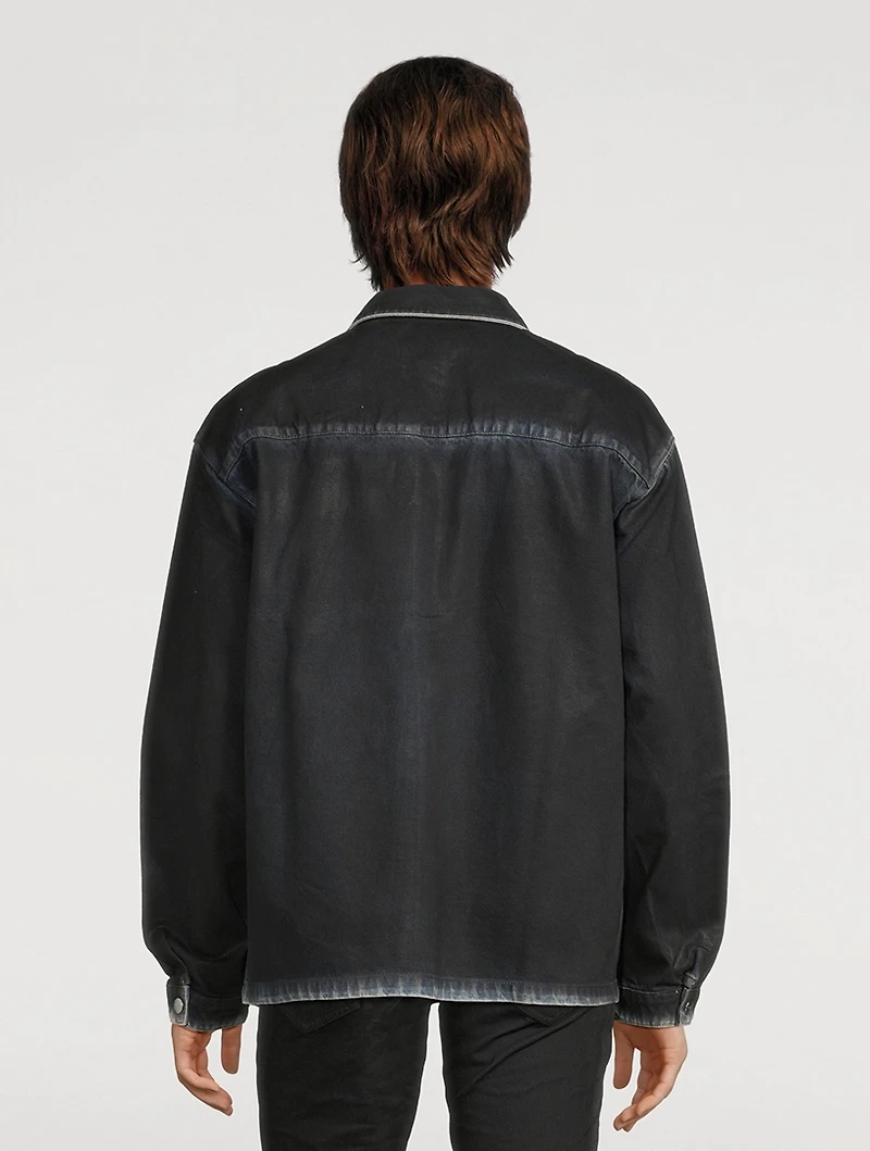Coated Shirt Jacket