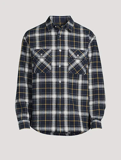 Cotton Flannel Plaid Shirt
