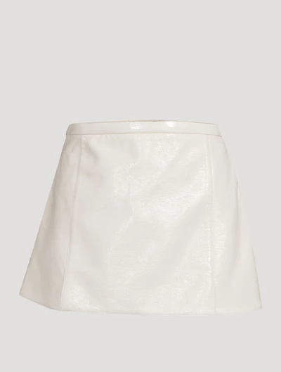 Heritage Vinyl A-Line Mini Skirt