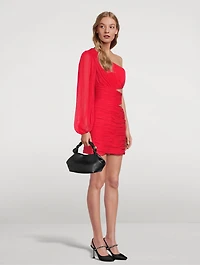 Margot One-Shoulder Cut-Out Mini Dress