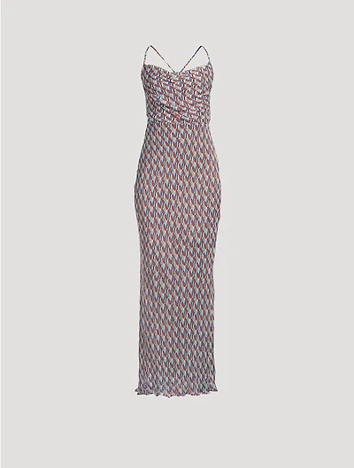 Maribel Lace Back Bias Maxi Dress