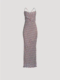 Maribel Lace Back Bias Maxi Dress