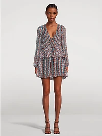 Maribel Lace Front Bias Mini Dress