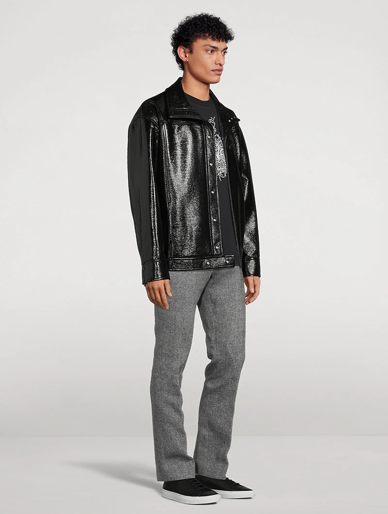 Iconic Vinyl Oversized Jacket