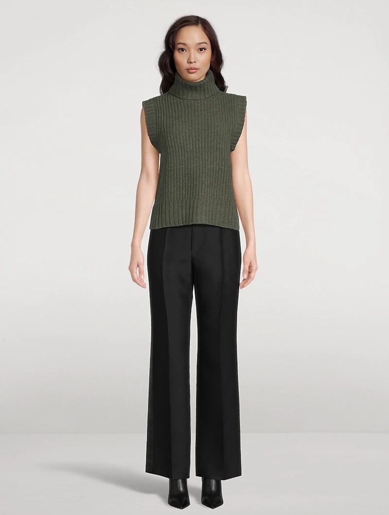 Campaign For Wool Lucia Sleeveless Turtleneck Sweater