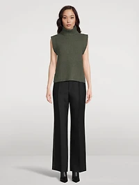 Campaign For Wool Lucia Sleeveless Turtleneck Sweater