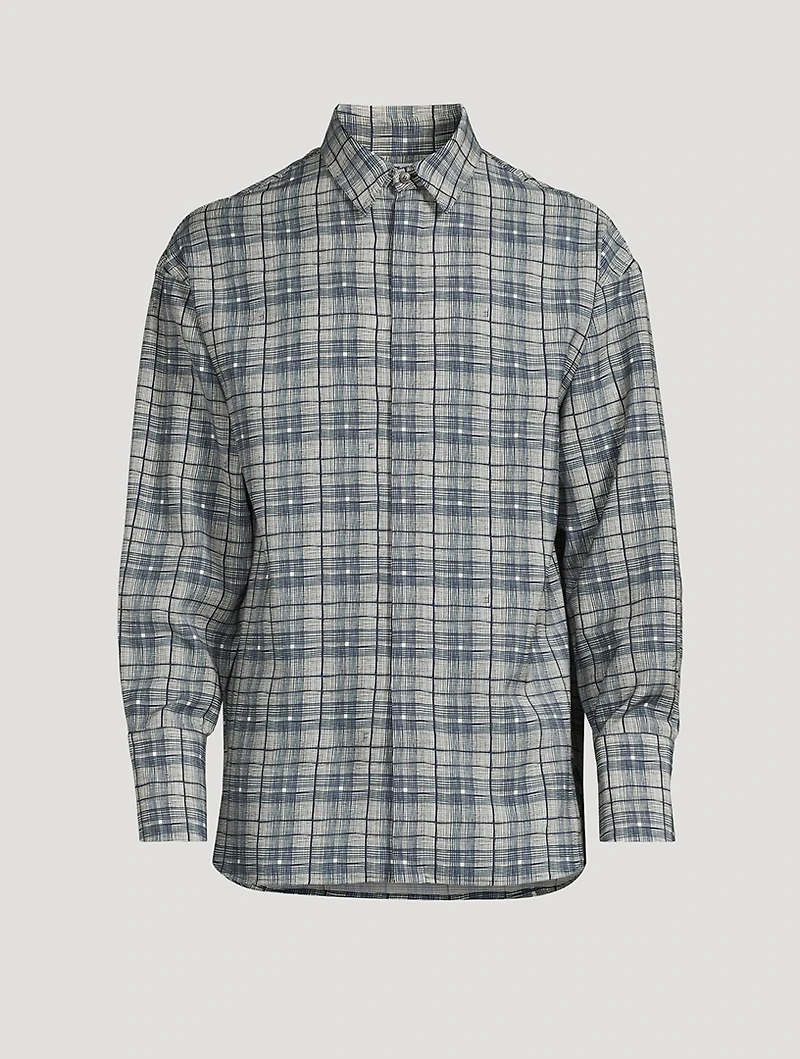Wool Shirt Check Print