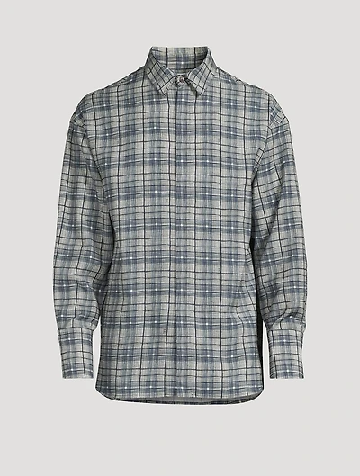 Wool Shirt Check Print