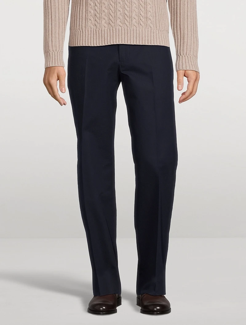 Flared Chino Pants
