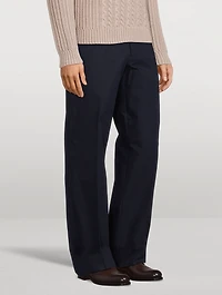 Flared Chino Pants