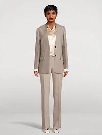 Single-Breasted Wool Blazer