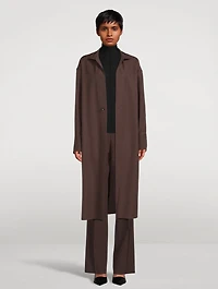 Wool Long Shirt Dress