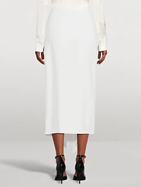 Asymmetric Skirt Persimmon Print