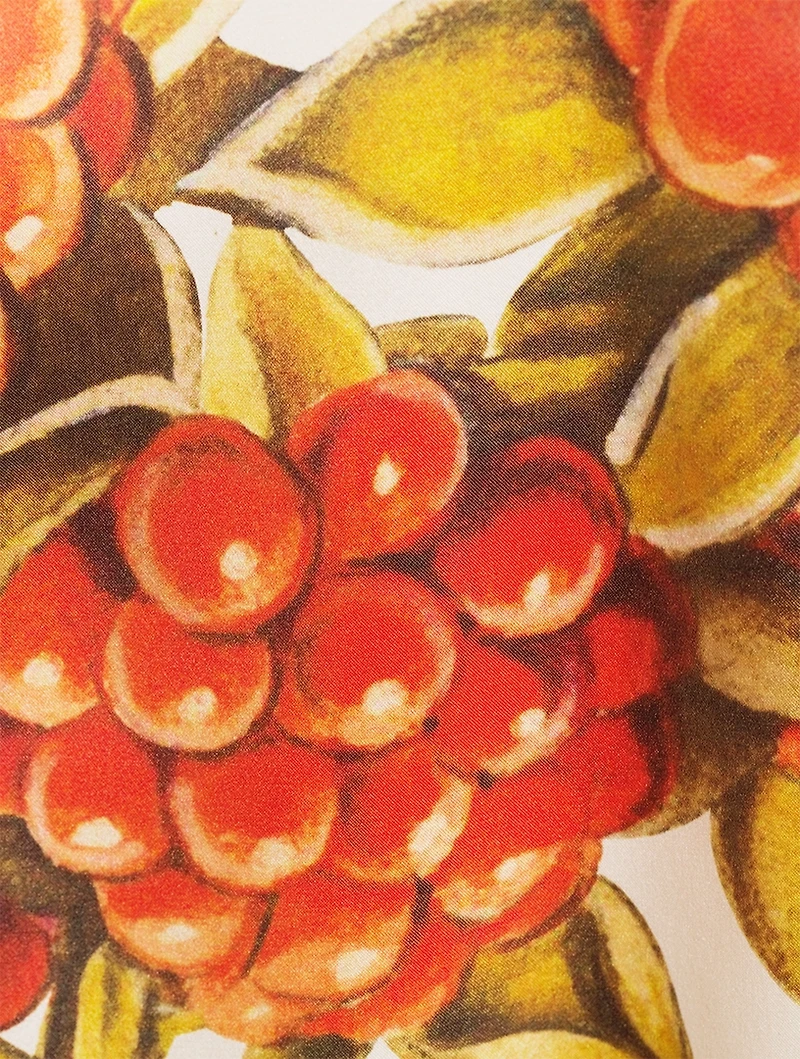 Silk Shirt Botanical Print