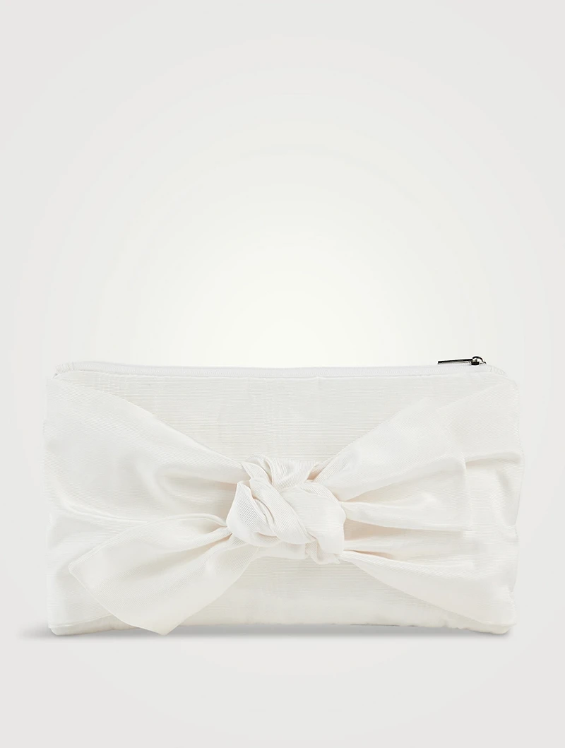 Bow Moiré Clutch