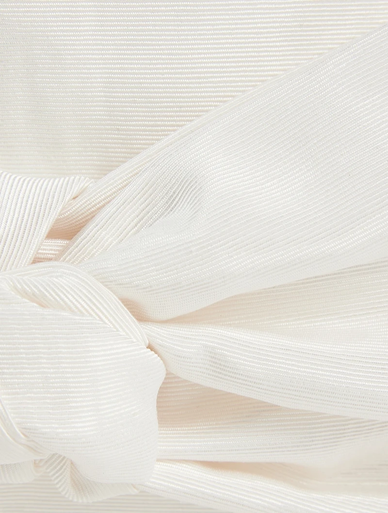 Bow Moiré Clutch
