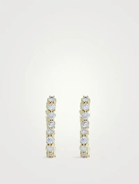 Diamond Heart Bijoux Hoop Earrings