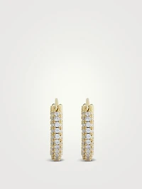 Amalfi Pavé Huggie Hoop Earrings