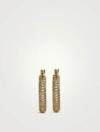 Pavé Baby Amalfi Hoop Earrings
