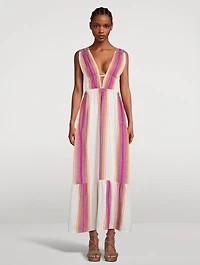 Lelisa V-Neck Long Dress