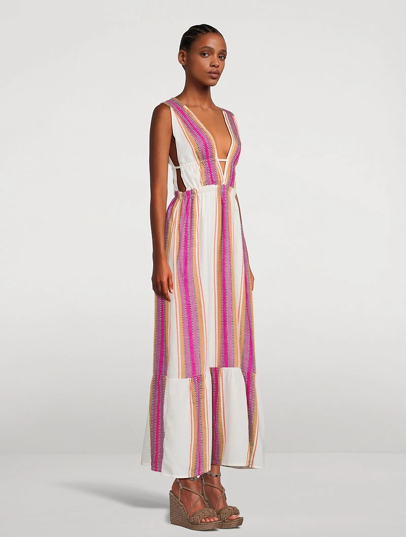 Lelisa V-Neck Long Dress