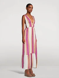 Lelisa V-Neck Long Dress