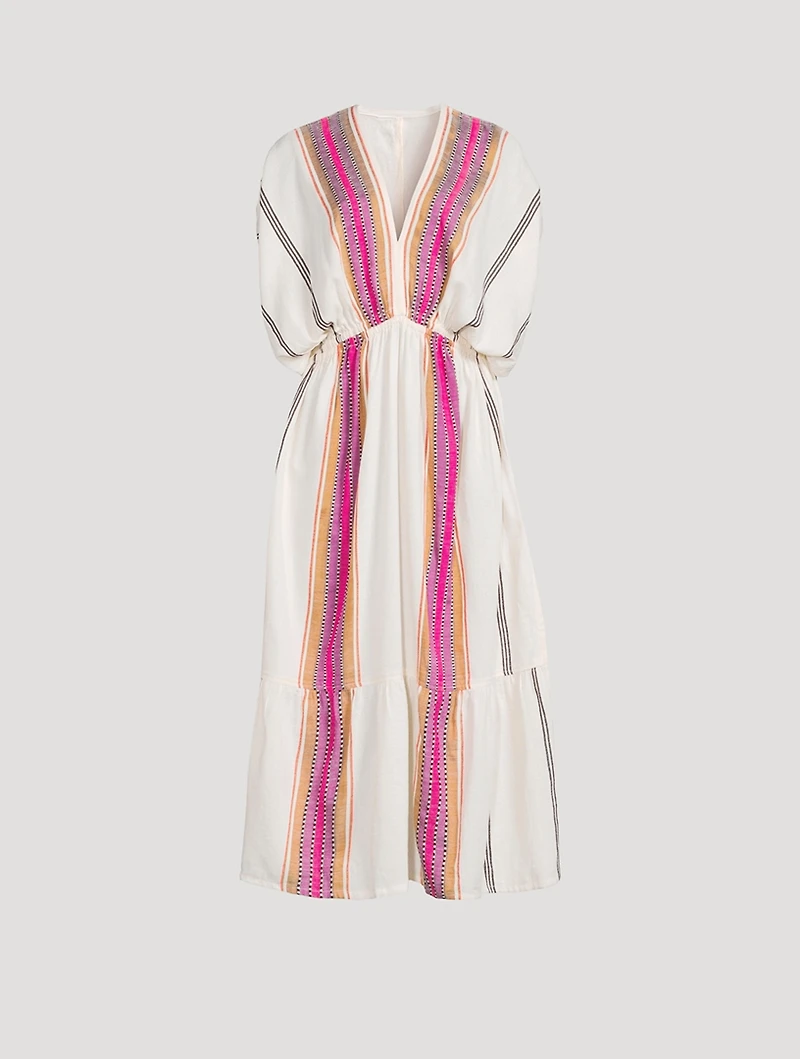 Leila Plunge Midi Dress