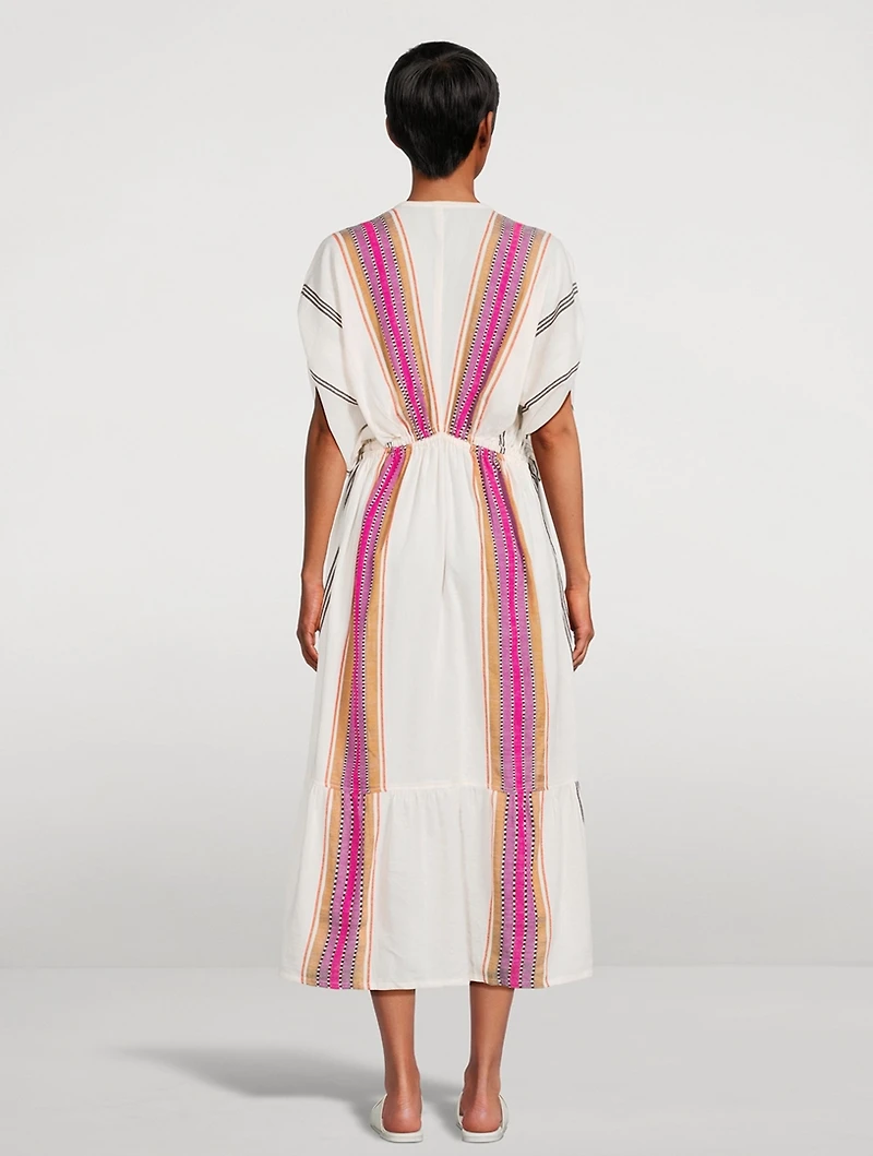 Leila Plunge Midi Dress