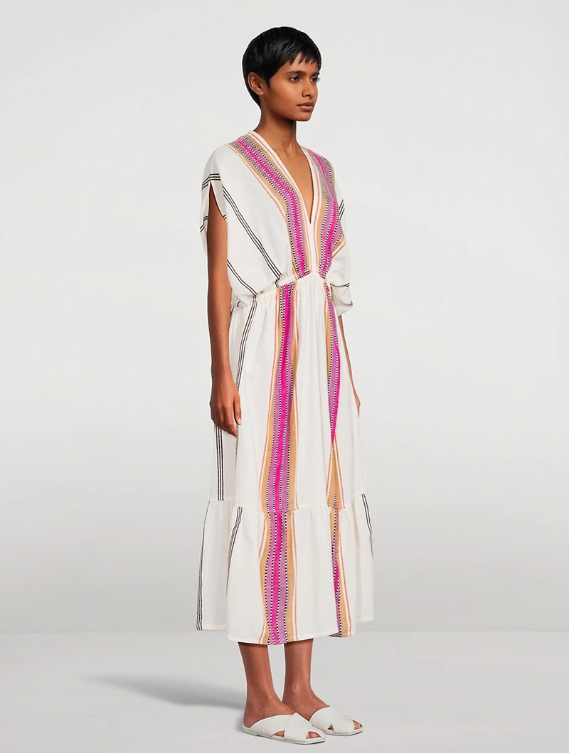 Leila Plunge Midi Dress