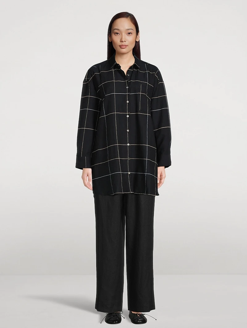 Mariam Cotton Shirt Plaid Print