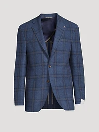 Denver Wool And Cashmere Windowpane Jacket