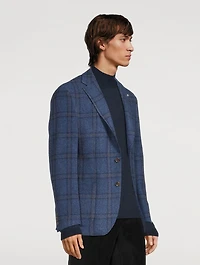 Denver Wool And Cashmere Windowpane Jacket