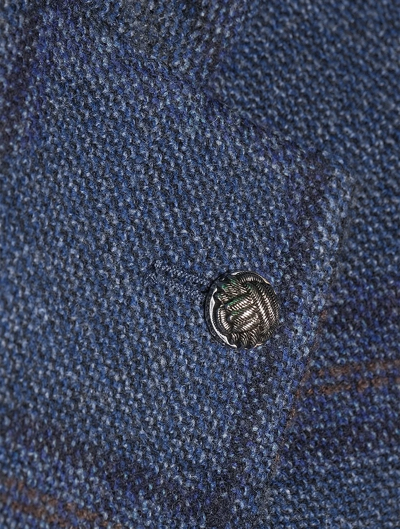 Denver Wool And Cashmere Windowpane Jacket